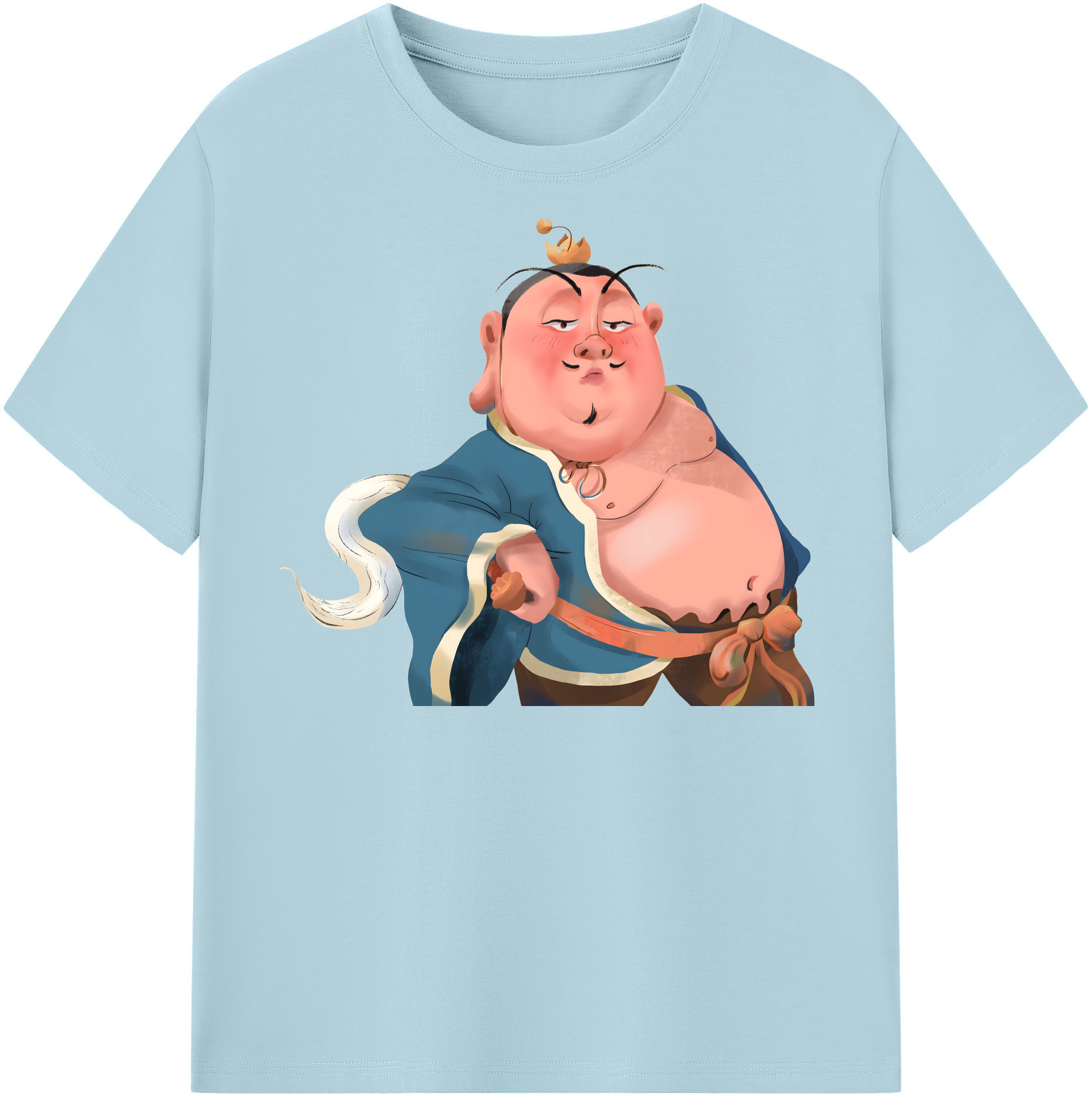 （画像用） Ne Zha 2 ナタ 魔童の大暴れ 綿100％半袖Tシャツ（フロントプリント）